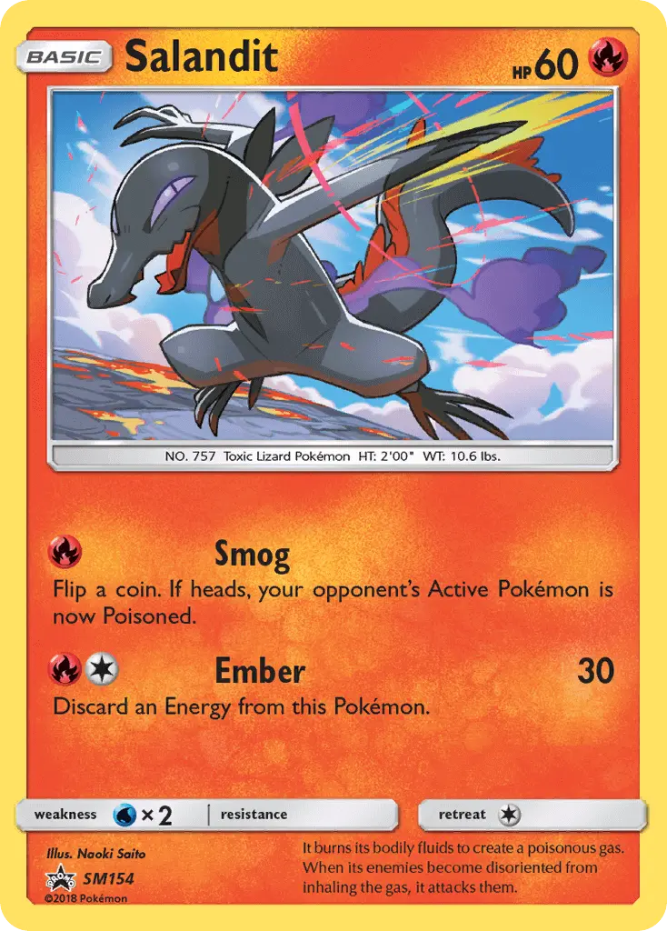 Salandit SM154 SM Black Star Promos Pokesingles