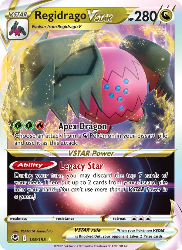 Regidrago VSTAR 136 Silver Tempest Pokesingles