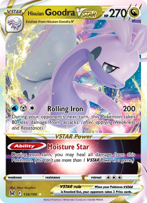 Hisuian Goodra VSTAR 136 Lost Origin Pokesingles