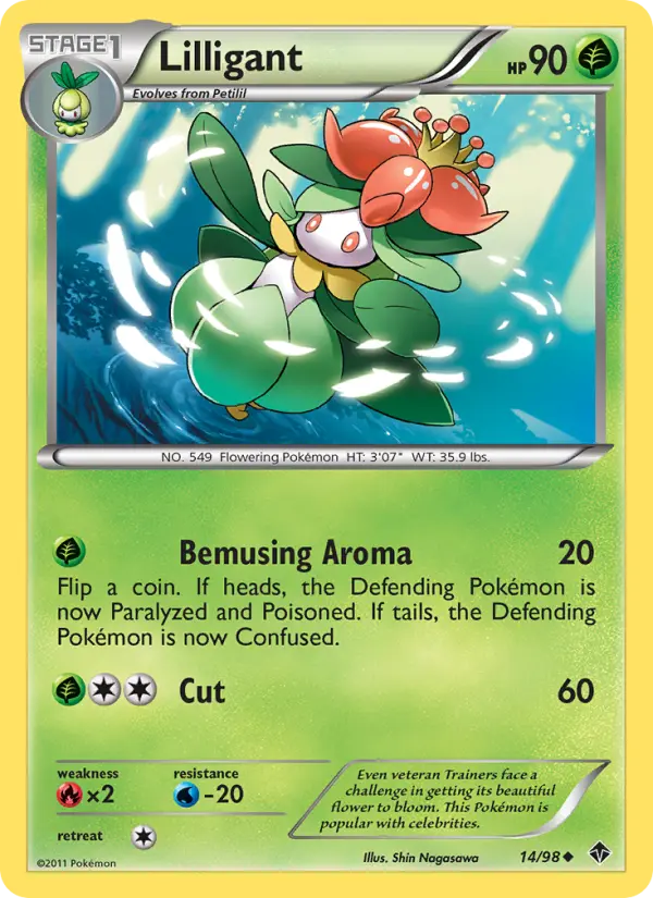 Lilligant 14 Emerging Powers Pokesingles