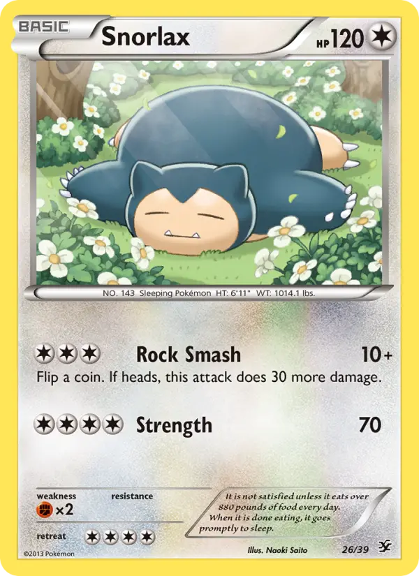 Snorlax 26 Kalos Starter Set Pokesingles