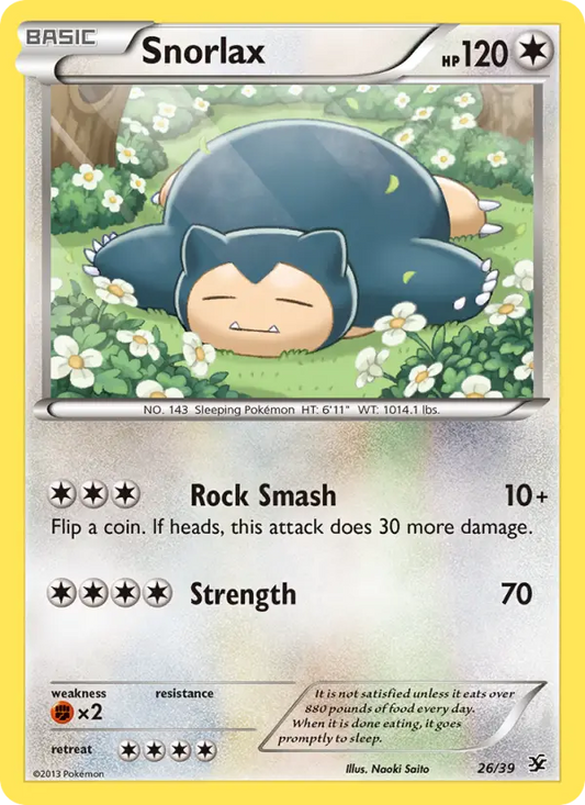 Snorlax 26 Kalos Starter Set Pokesingles