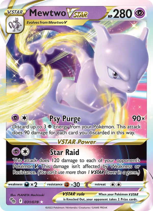 Mewtwo VSTAR 31 Pokémon GO Pokesingles
