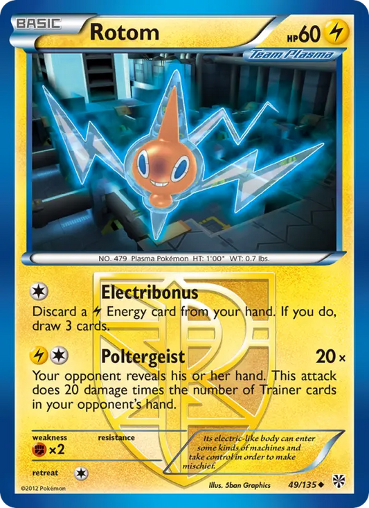 Rotom 49 Plasma Storm Pokesingles