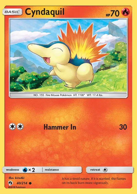 Cyndaquil 40 Lost Thunder Pokesingles