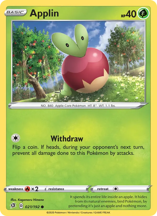 Applin 21 Rebel Clash Pokesingles
