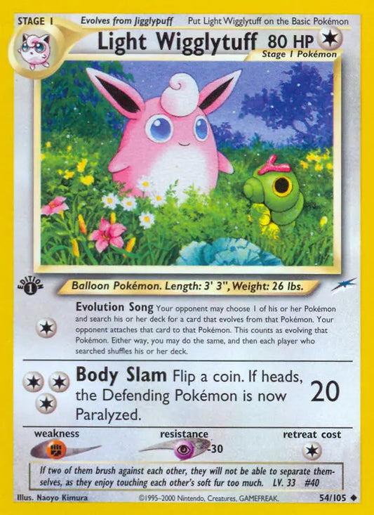 Light Wigglytuff 54 Neo Destiny Pokesingles