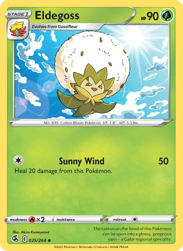 Eldegoss 25 Fusion Strike Pokesingles