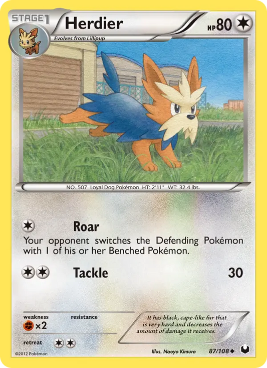 Herdier 87 Dark Explorers Pokesingles