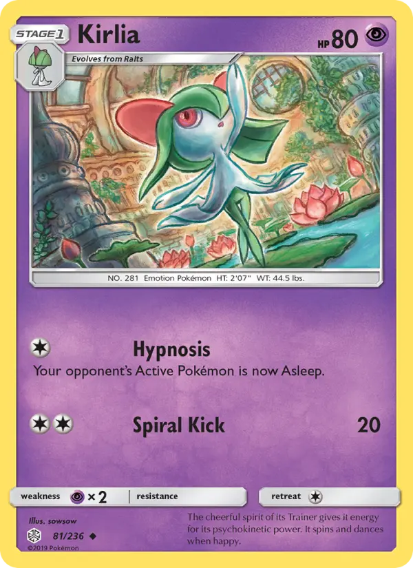 Kirlia 81 Cosmic Eclipse Pokesingles