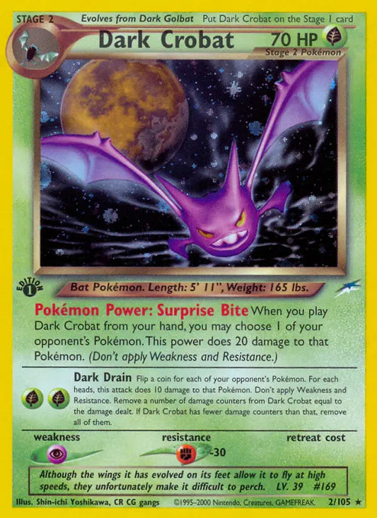 Dark Crobat 2 Neo Destiny Pokesingles