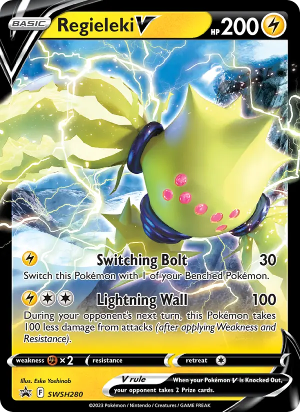 Regieleki V SWSH280 SWSH Black Star Promos Pokesingles