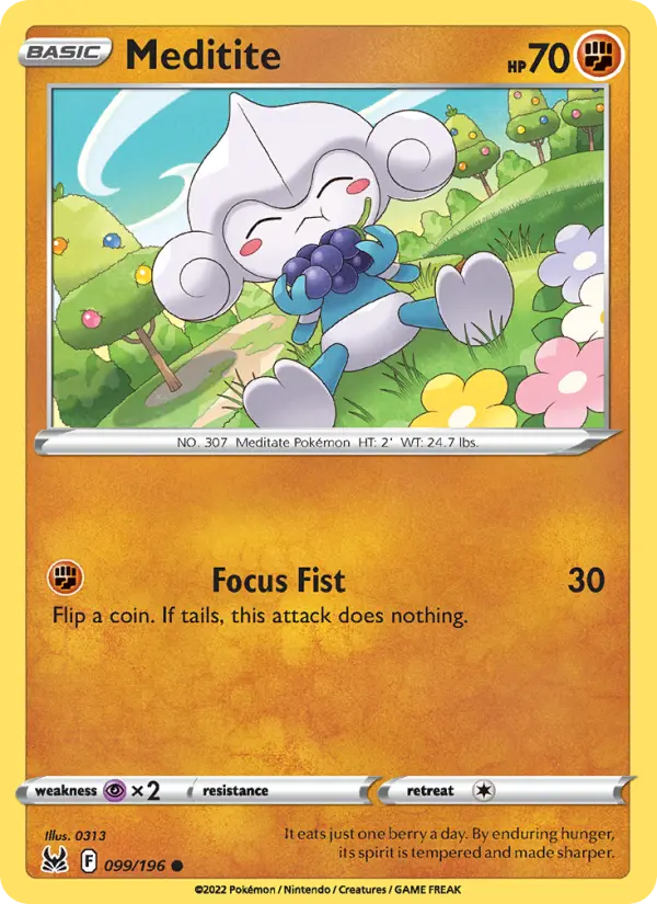 Meditite 99 Lost Origin Pokesingles