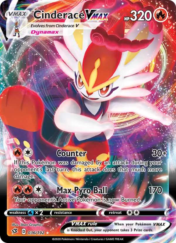 Cinderace VMAX 36 Rebel Clash Pokesingles