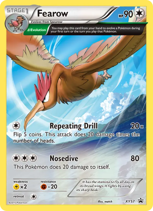 Fearow XY57 XY Black Star Promos Pokesingles