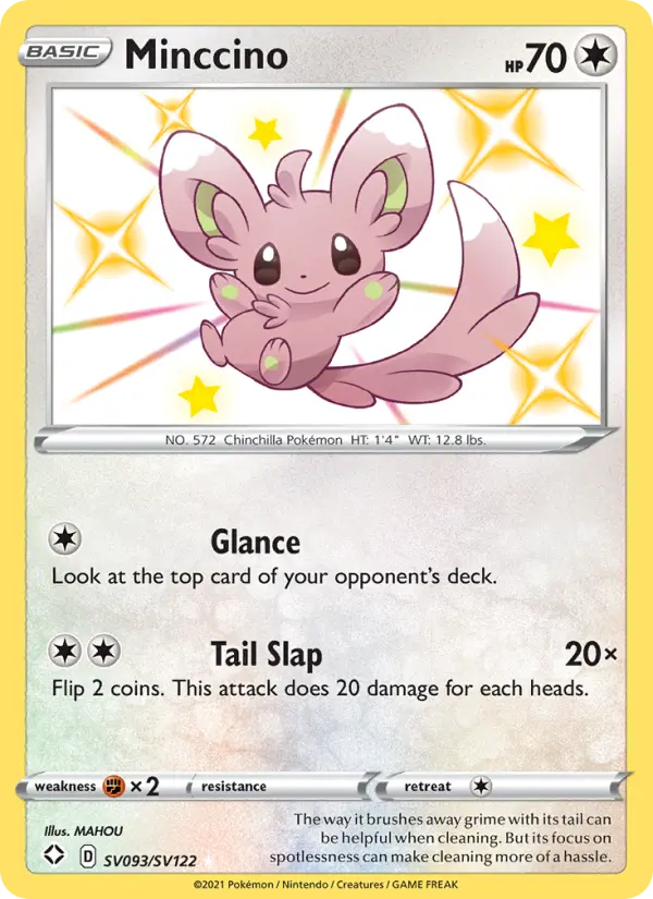 Minccino SV093 Shining Fates Pokesingles