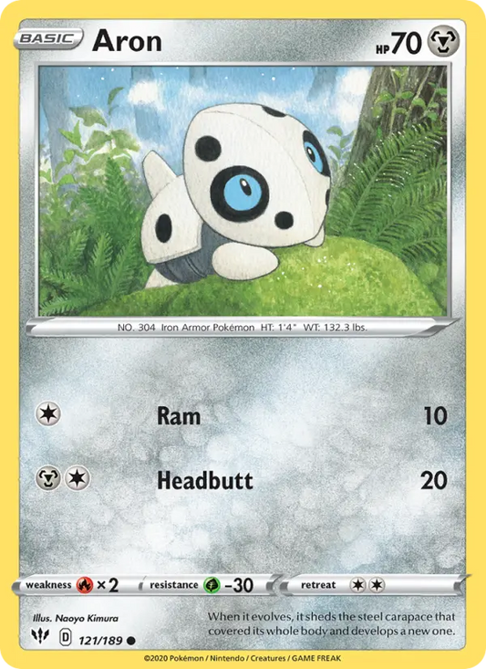Aron 121 Darkness Ablaze Pokesingles