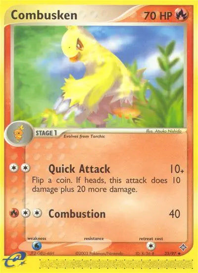 Combusken 25 Dragon Pokesingles