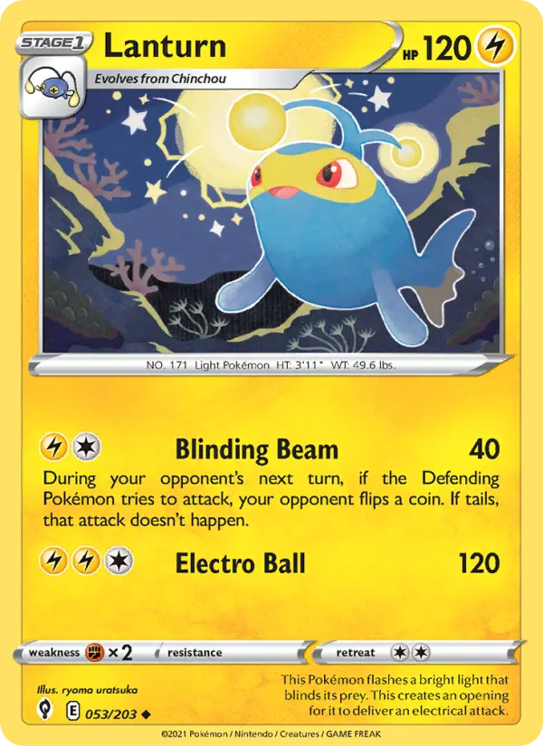 Lanturn 53 Evolving Skies Pokesingles
