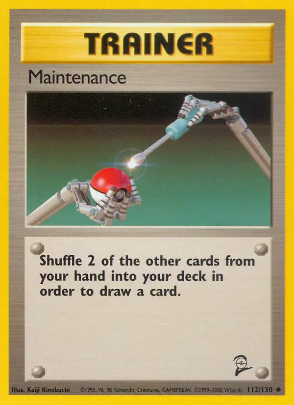 Maintenance 112 Base Set 2 Pokesingles
