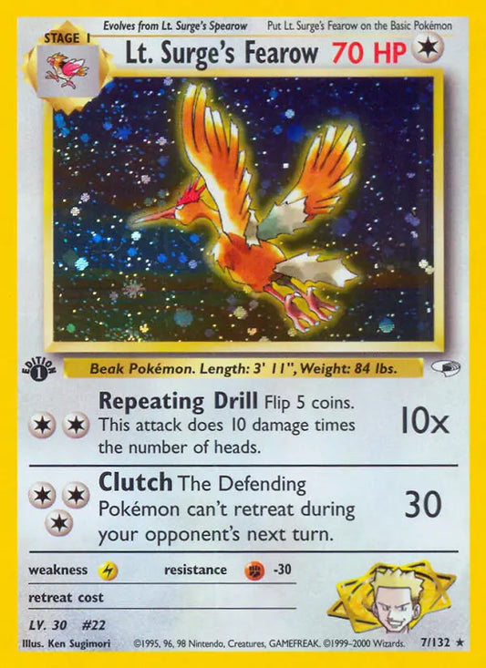 Lt. Surge's Fearow 7 Gym Heroes Pokesingles