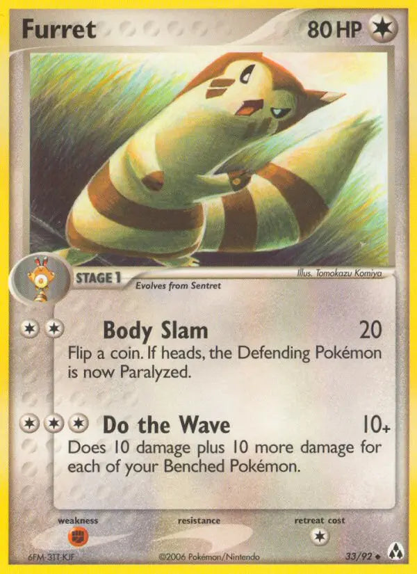 Furret 33 Legend Maker Pokesingles