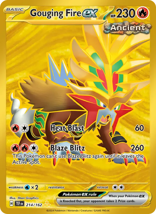 Gouging Fire ex 214 Temporal Forces Pokesingles