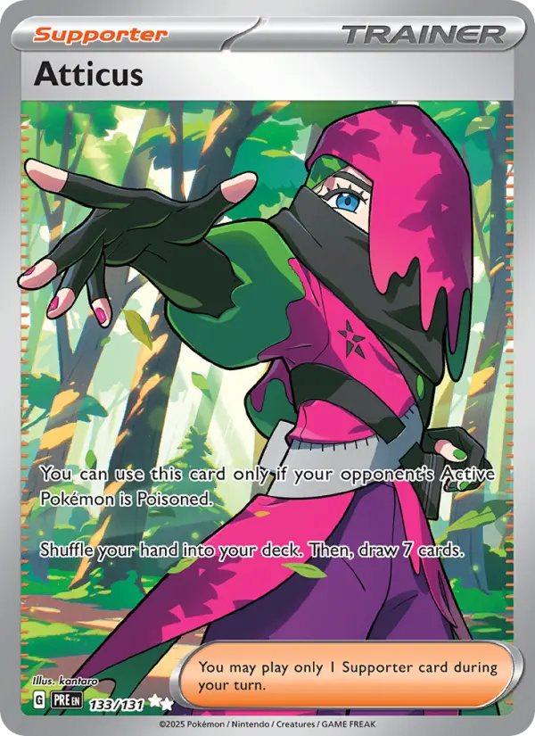 Atticus 133 Prismatic Evolutions Pokesingles