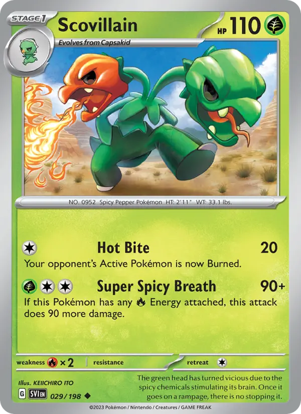 Scovillain 29 Scarlet & Violet Pokesingles