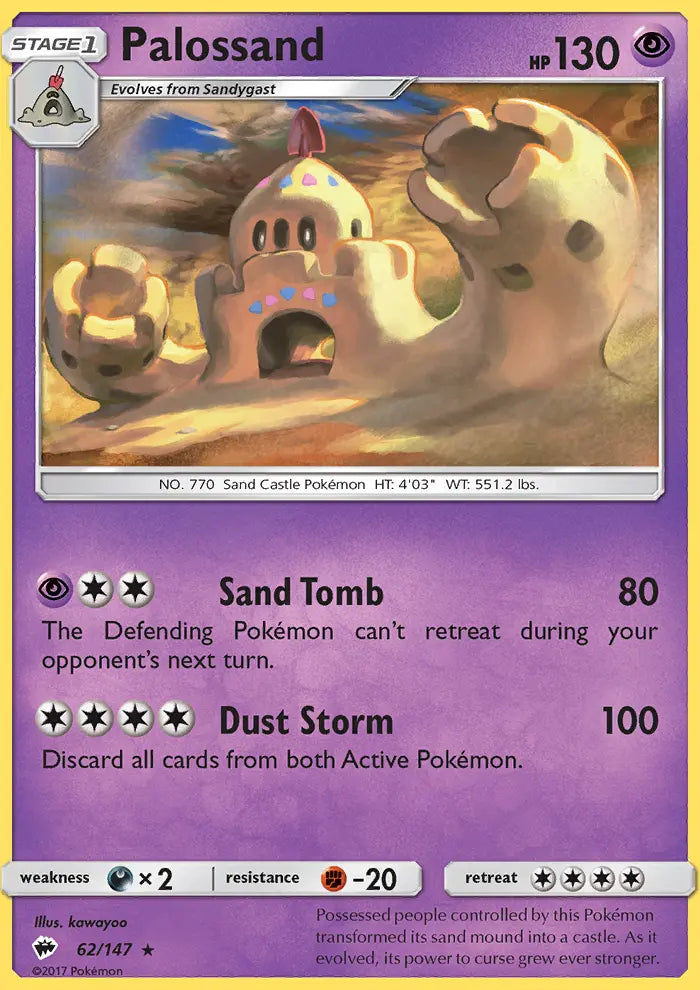 Palossand 62 Burning Shadows Pokesingles