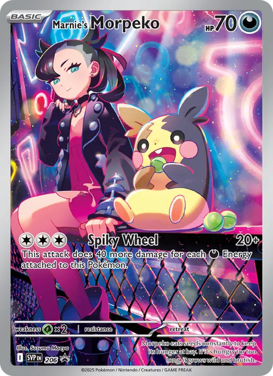 Marnie's Morpeko 206 SVP Black Star Promos Pokesingles