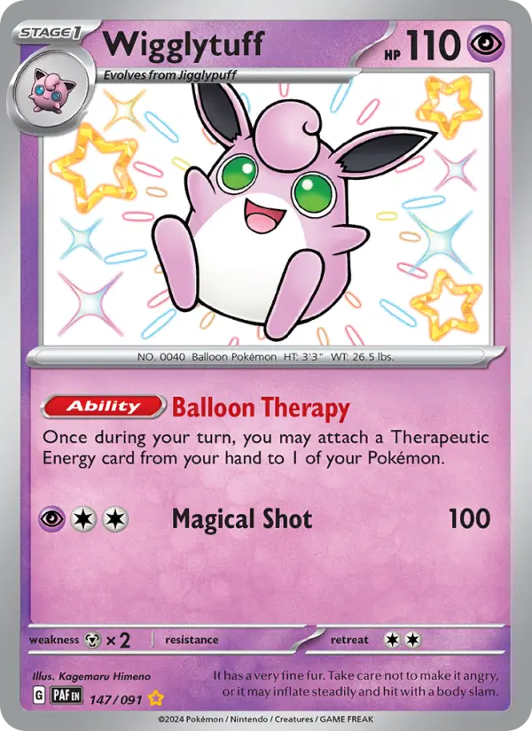 Wigglytuff 147 Paldean Fates Pokesingles