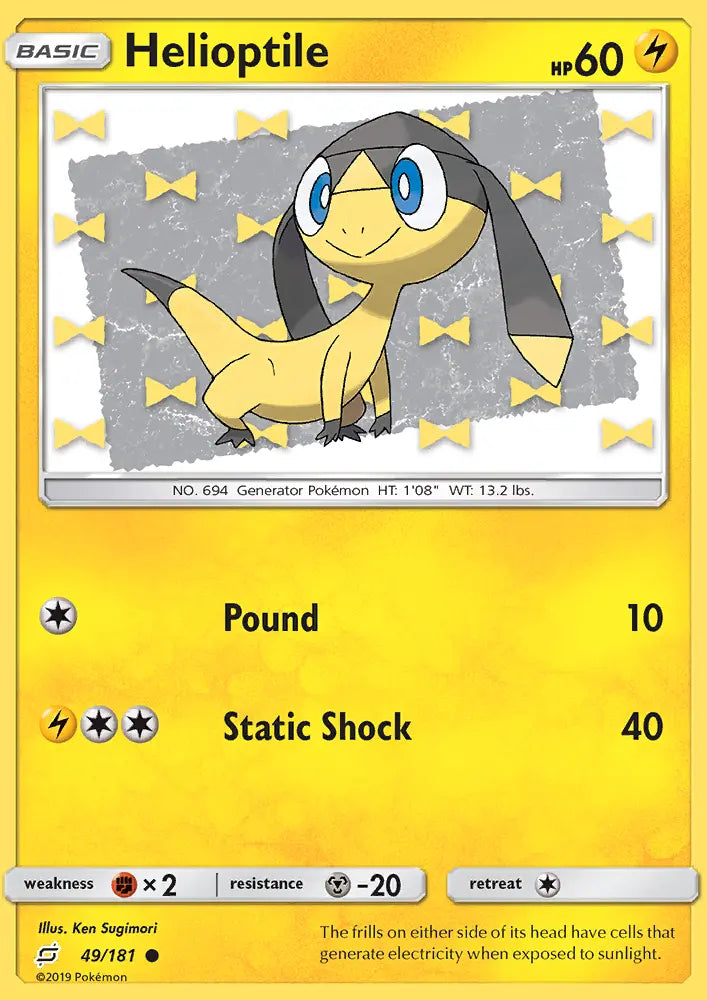 Helioptile 49 Team Up Pokesingles