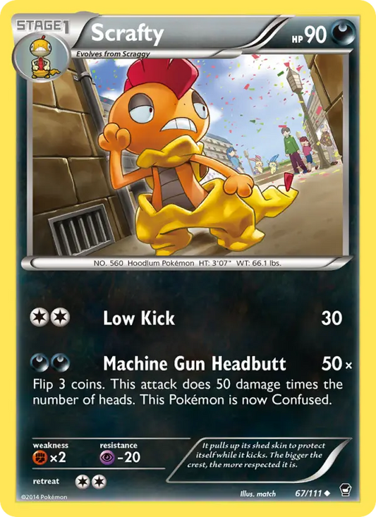 Scrafty 67 Furious Fists Pokesingles