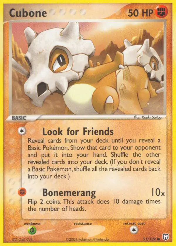 Cubone 51 Team Rocket Returns Pokesingles