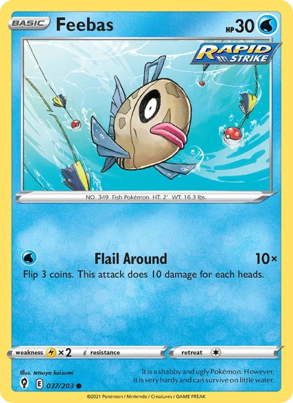 Feebas 37 Evolving Skies Pokesingles