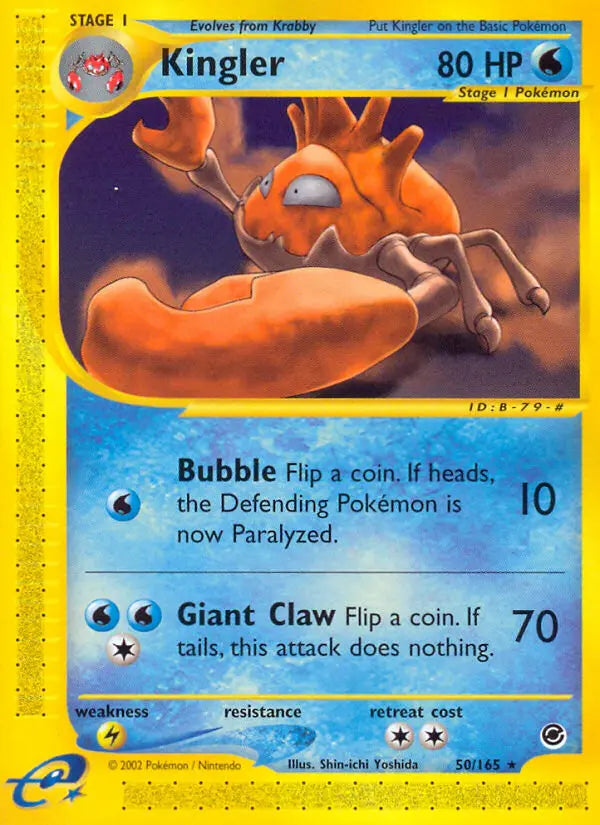 Kingler 50 Expedition Base Set Pokesingles