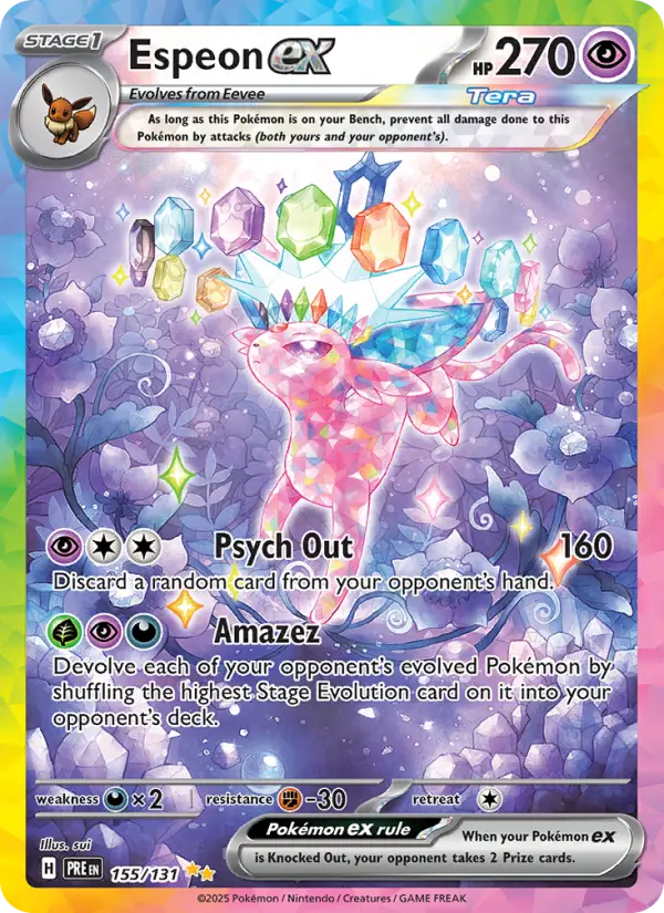 Espeon ex 155 Prismatic Evolutions Pokesingles