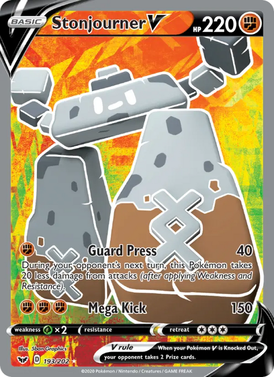 Stonjourner V 193 Sword & Shield Pokesingles
