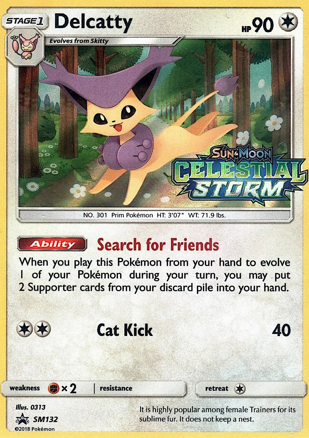 Delcatty SM132 SM Black Star Promos Pokesingles