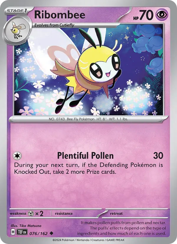 Ribombee 76 Temporal Forces Pokesingles