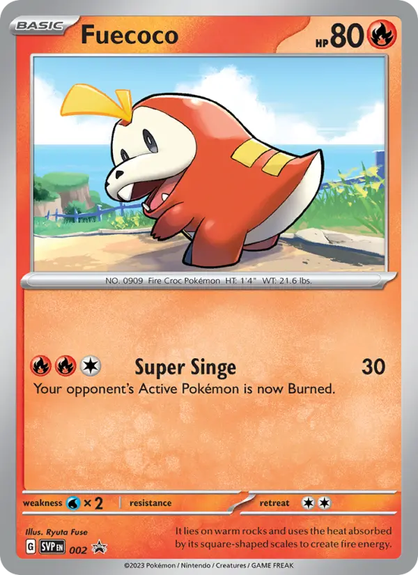 Fuecoco 2 SVP Black Star Promos Pokesingles