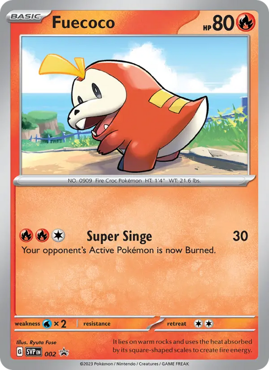 Fuecoco 2 SVP Black Star Promos Pokesingles