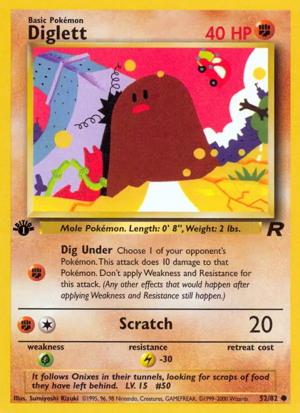 Diglett 52 Team Rocket Pokesingles