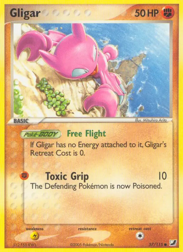 Gligar 57 Unseen Forces Pokesingles