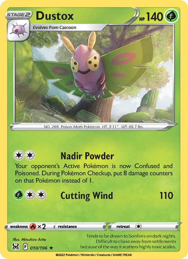 Dustox 10 Lost Origin Pokesingles