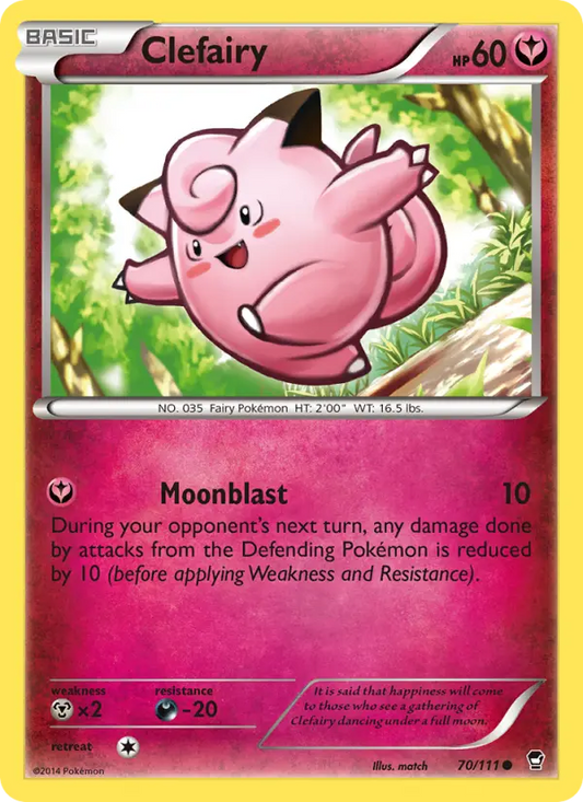Clefairy 70 Furious Fists Pokesingles