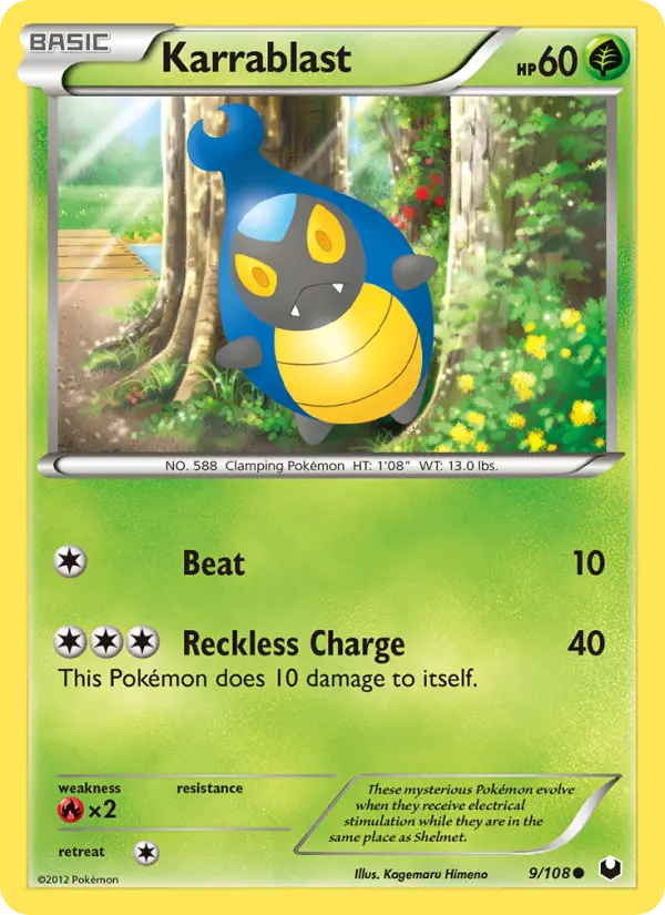 Karrablast 9 Dark Explorers Pokesingles