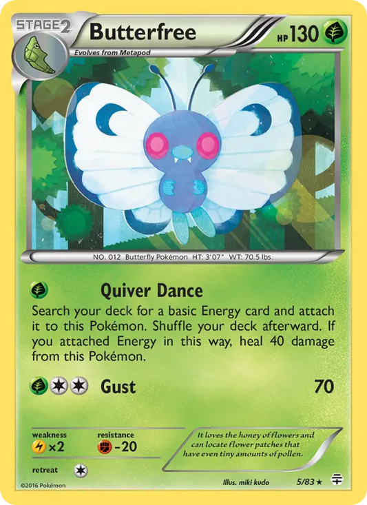 Butterfree 5 Generations Pokesingles