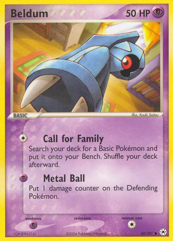 Beldum 54 Hidden Legends Pokesingles